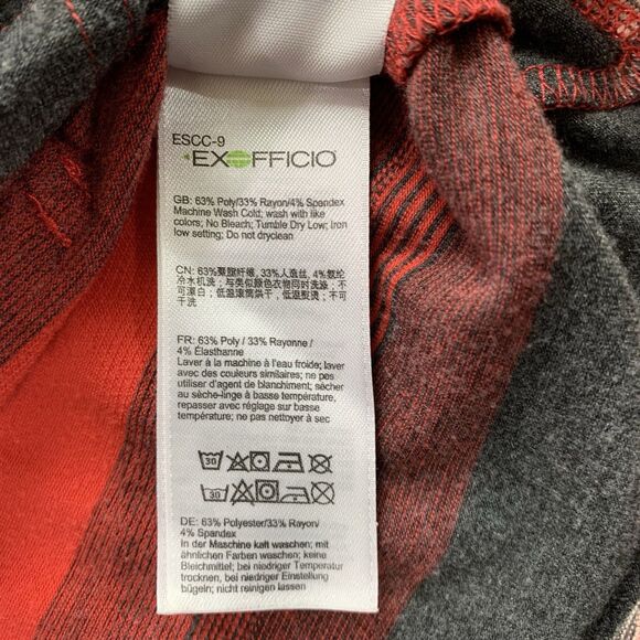 Exofficio Women’s Lightweight Hoodie Medium Full Zip Striped Outdoor - Picture 9 of 12